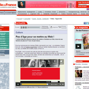iledefrance.fr - L'actualité - Pas d’âge pour se mettre au Web ! (Article)