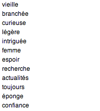 L'atelier pour les dames c'est ...